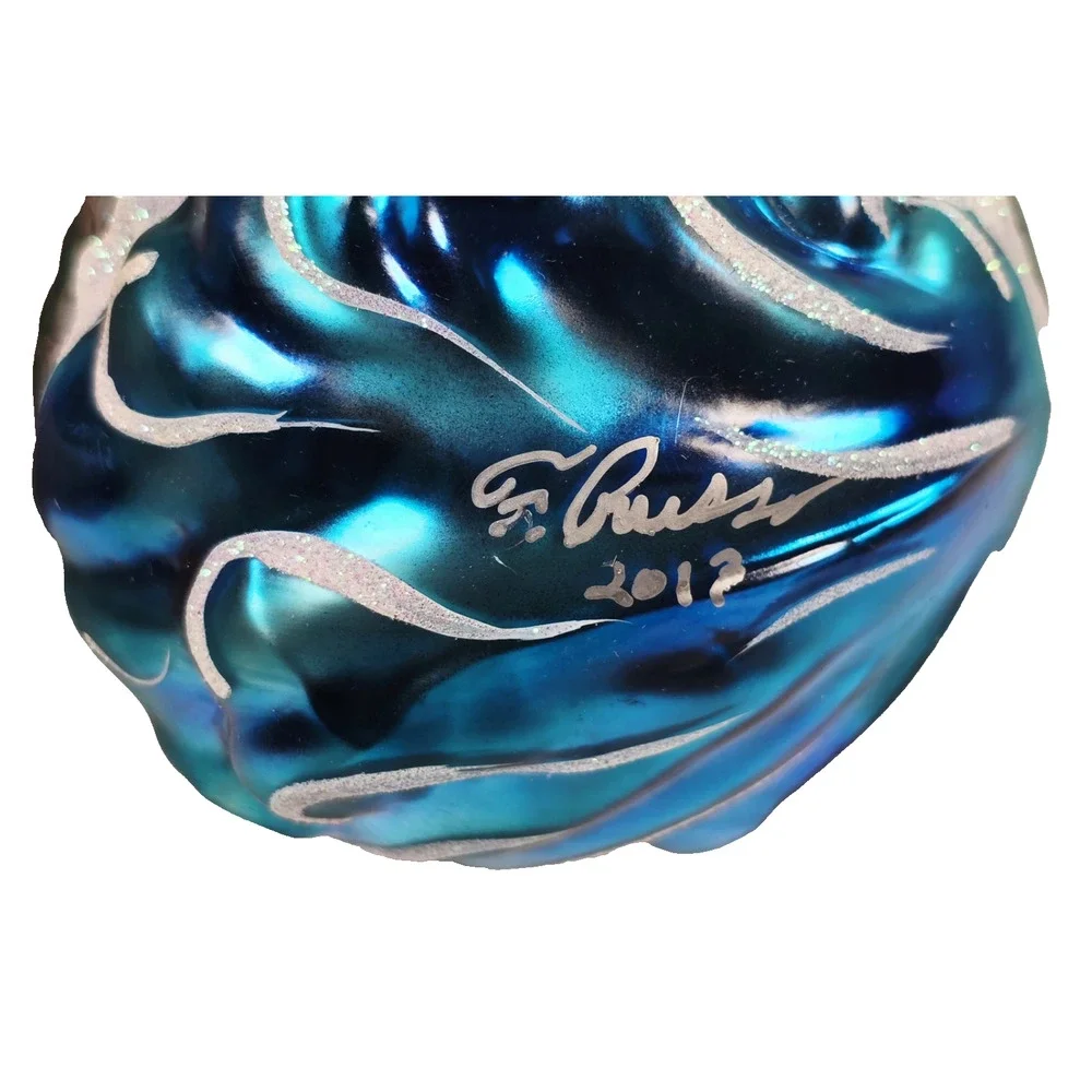 Rare Christopher Radko SEA SHINE Lighthouse Hand Blown Glass Ornament 1015989